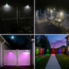 Tadyreal Solar Fence Lights Outdoor Waterproof Ip65, 10 Lighting Modes
