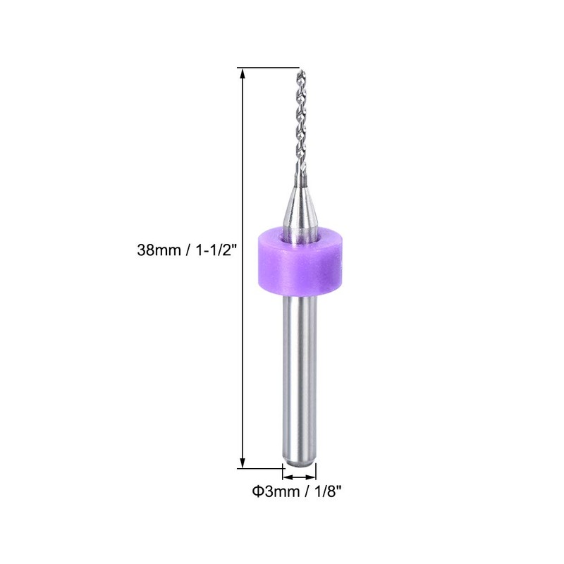 sourcing map PCB Drill Bits 0.2mm-1.1mm Tungsten Carbide Rotary Tool