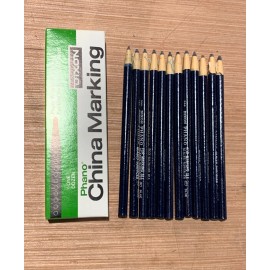 Dixon Vintage Dixon Phano Blue 80 Marker Pencil Glass China Plastic Film 12 Per Box