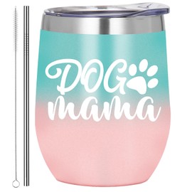 Dog Mom Gifts for Women,Funny Dog Lover Gifts for Mom,Unique Birthday Dog Mama Gifts,Presents for Dog Lovers,12oz Insulated Stainless Steel Coffee Cup Tumbler
