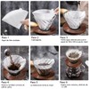 v60 Filtro de papel de café, 300 Papel del tamiz