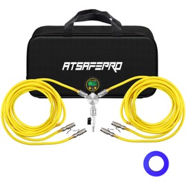 ATsafepro 4 Tire Inflation Deflation System, Air Systems Rapid 4-Tire Inflation/Deflation System, Fits Up to 155" Wheelbase, Includes Manifold, Digital Gauge, and Storage Bag