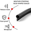 Windows Kerf Weather Stripping Seal Strip, Bulb Bubble Kerf Mount,