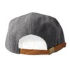 Accessoryo Unisex Ultimate Grey Felt Five Panel Cap with Brown