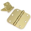 Haidms 18 Pack Satin Brass Door Hinges 3.5 Inch Bifold