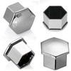 PAITOK Wheel Nut Cap,20 Pieces Universal Chrome Plastic Wheel Bolt