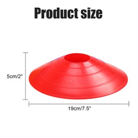 Vaupan Disc Cones - Training Cones Agility Soccer Cones for Training, Soccer, Football, Basketball, Kids, Sports, Games, Field Cone Markers (5 PCS)