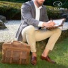Almadih Leather Organizer A5 with Rings Brown VT Genuine Leather
