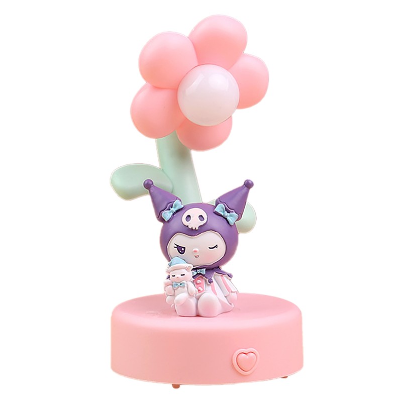 Cute Night Light Multifunctional Resin Cartoon Flower Toddler Night Light