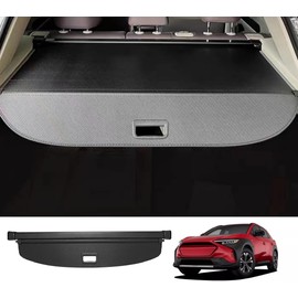 Deluden Retractable Cargo Cover Compatible with Toyota bZ4X 2023 2024 Subaru Solterra 2023 2024 Shield Security Shade Privacy Screen Tonneau Luggage Cargo Trunk Organizers (Carbon Fiber Texture)