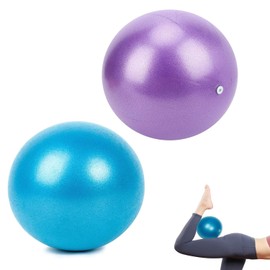 MNSYJK 2 Pelota de Pilates Pequeña Mini Pelota para Yoga,Pelota Pilates 25 cm, para Entrenamiento, Fitness, Pilates,Pelota para Ejercicio,Pelota Pilates, Pelota De Yoga(Azul,Púrpura)