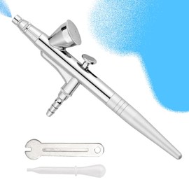 Pistola de aerógrafo portátil para alimentación por gravedad, aerógrafo para uñas, pistola de oxígeno, kit de maquillaje de seda, Aerografo para Reposteria Aerografos para Pintar Profesional
