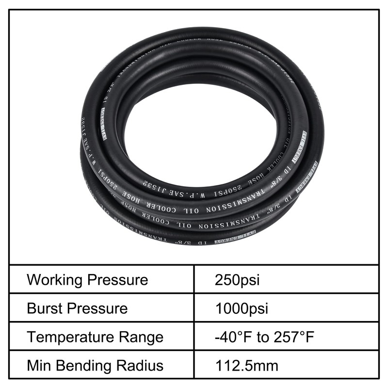 EVIL ENERGY 1/2" Transmission Oil Cooler Hose 5FT 250PSI SAE
