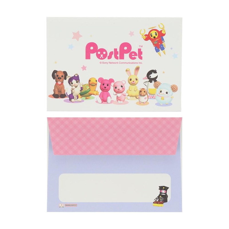Sun-Star Stationery PostPet Goods, Letter Set, Mini Size, Gathering S8908508