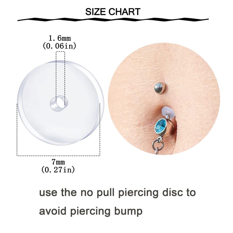 QWALIT Belly Button Piercing Kit - Gold Belly Piercing Gun