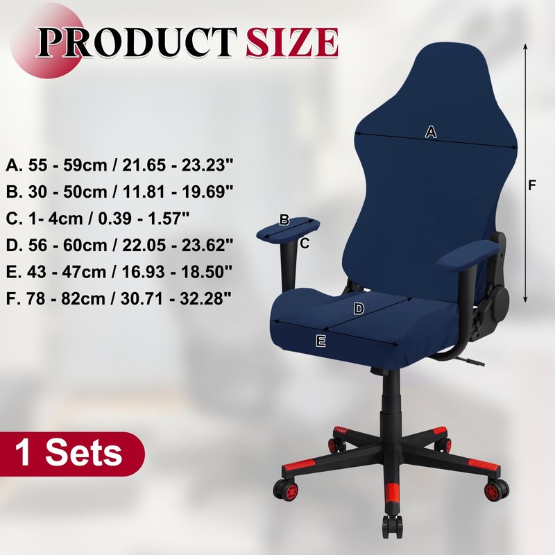 sourcing map Gaming Chair Covers, Stretchable Office Computer Chair Slipcover