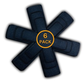 Pot and Pan Protectors Set of 6 and 3 Different Separators Pad Pot Dividers Anti-Slip Pad for Stacking and Protecting Cookware Avoid Scratching (10" 12.5" 15") (Black)