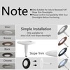 Jolux 4 Pack Bronze Matte Plastic Ring Trim for Decorated