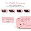 REACHER Pink Girls Alarm Clock for Kids Bedroom, Dimmable LED