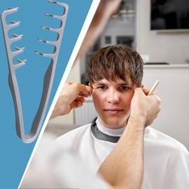 2Pcs Texture Comb, Volumizing Wide-Tooth Texture Hair Styling Comb, Fluffy Wide Tooth Curly Hair Comb, Fluffy Curly Hair Comb for Volume & Fringe Parting, Anti-Frizz Styling Tool for Men & Women