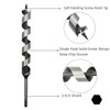 Wood Drill Bit Set, 23 cm Long, Auger Drill Bit
