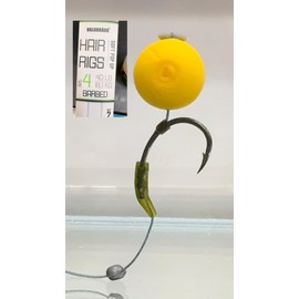 Haldorado Hair Rigs Size 4 Barb Soft Pop Up 22cm Length 18.1kg Pack of 2