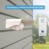 Metal Security Camera Rain Cover,Sun Shield Weatherproof Glare Protection Cover