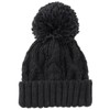Basic Quench Heavy Cable Watch Pom Pom Knit Hat, Cable