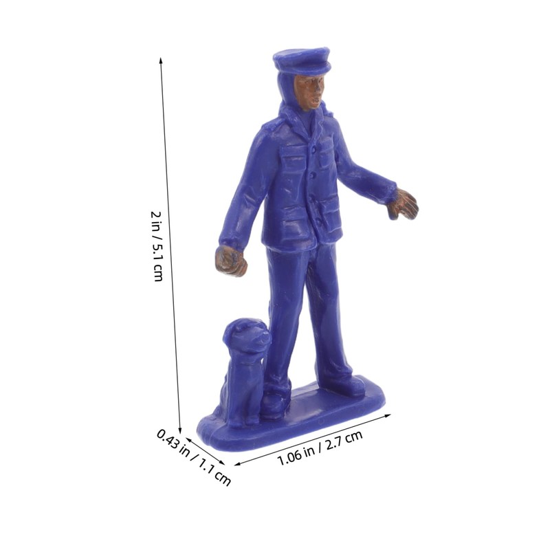 Toddmomy 50pcs Micro Police Figures Police Station Toys for Cop
