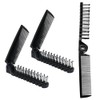 Hitefu 12 Pcs Travel Foldable Brush, Anti-Static Hair Comb Double