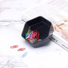 NatSumeBasics Black Paper Clip Holder 30 Paper Clips Cute Plastic