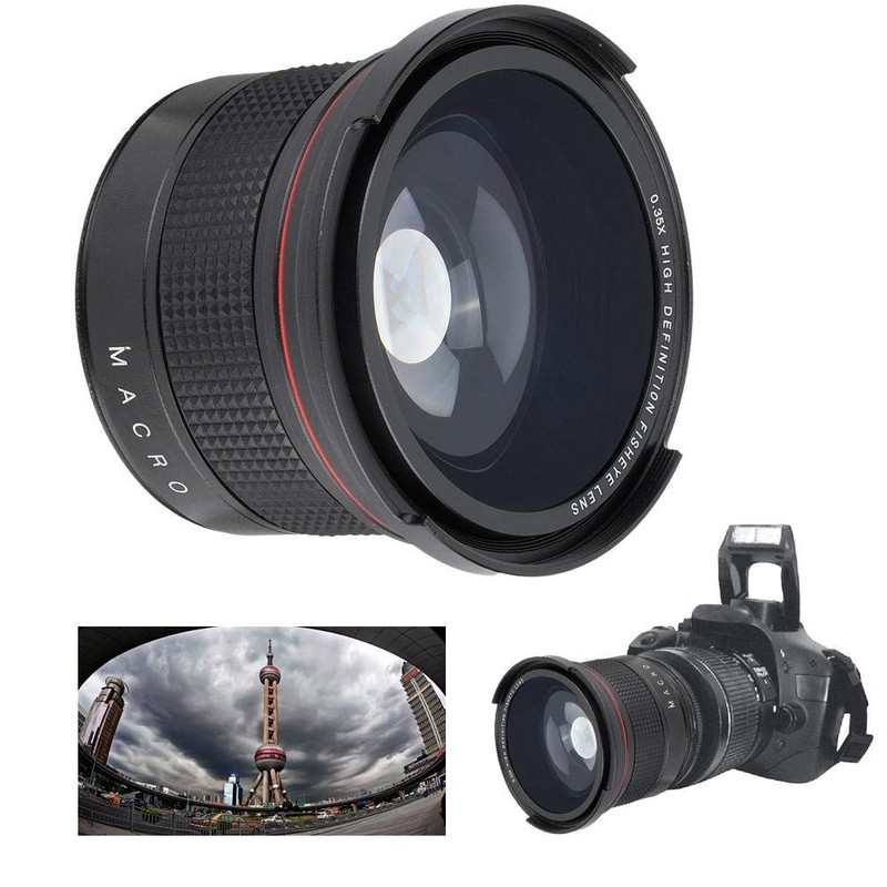 58MM 0.35x Fisheye Wide Angle Lens,Super Fisheye Wide Angle Lens