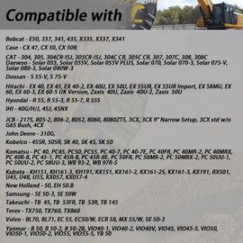 XTPTFABS 10PCS 45MM Excavator Bucket Pin Shims,Bucket Pin Shims Kit Compatible with Komatsu Cat Bobcat Kubota Takeuchi Case（1.5mm thick）
