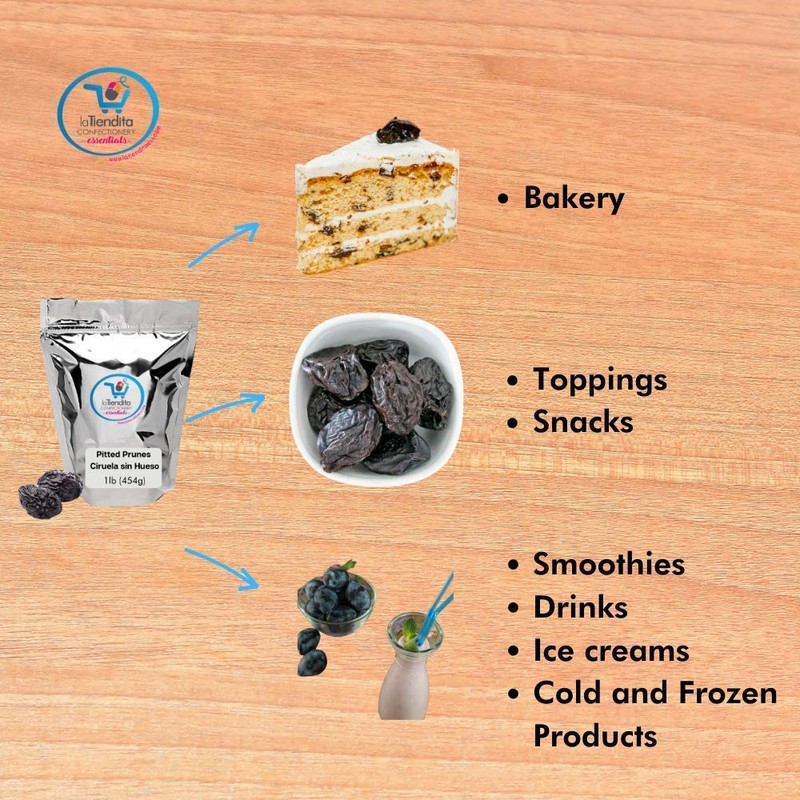 La Tiendita Essentials Pitted Prunes reseable bag (1 lb)- Dired