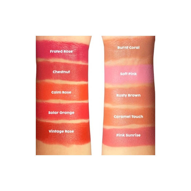 RUBY ROSE Dreamy Cheeks Cream Blush Stick, Alta Pigmentación, Acabado
