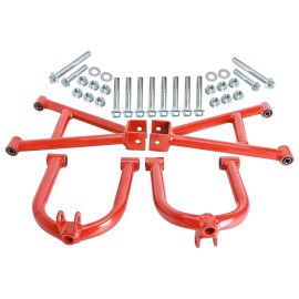 Unbranded Upper& Lower A-Arm Suspension Swingarm for Go Kart 4 Wheeler Cart Golf BUggy DIY
