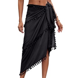 Eicolorte Sarong Cover Up Womens Beach Cover Up Bikini Bathing Suit Swimsuit Swimwear Coverup Sarong Pareo Wraps for Women