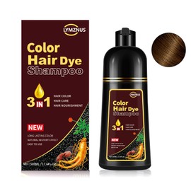 CSFDXD Instant Coffee Hair Dye Shampoo - 3 in 1, Hair Color Shampoo for Women & Men, Long Lasting,Light Brown Shampoo Para Pintar El Cabello, Easy to Apply at Home 500ML