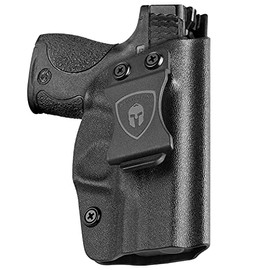 IWB KYDEX Holster Custom Fit: S&W M&P Shield (M1.0/M.20) 9mm/.40 S&W - 3.1" Barrel Pistol, Not Fit Light/Laser, Inside Waistband Holster Concealed Carry, Adj. Cant&Retention, Right Hand