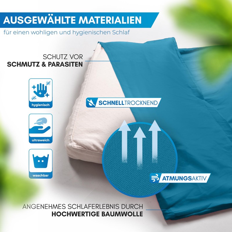 NORDMUT® Sleeping Bag Cotton Ultralight with Full Zip [480g] Travel