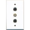 RiteAV - 1 Port RCA White 2 Port 3.5mm Wall