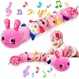 KMUYSL KMUYSL Baby Toys 0-6 6-12 Months, Sensory Music Animal Stuffed Toy for 0 1 2 3 4 5 6+ Months, Plush Toy with Crinkle and Rattles for Infant Newborn, Tummy Time Toys Gifts for 0-3-6-12 Month
