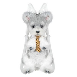 Chongker Dog Shaped Backpack, Handmade Realistic Stuffed Animals Backpack, Cute Dog Plush Bag