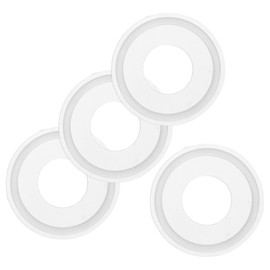 M METERXITY 4-Pack Silicone O-Rings Gasket 0.9 In/22.9mm Tri-Clover O-Rings Seal Gasket Fits for OD 2 In/50.5mm Sanitary Pipe Weld Ferrule/Sink Plug/Bathtub Plug/Sealing Faucets, Wash White