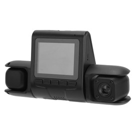 Pomya Dash CAM 3 Lente Delantero Trasero Interior Grabadora de Conducción de Automóvil Visión Nocturna HD Detección Movimiento de Gran Angular de 170° Monitor de Estacionamiento de 5MP