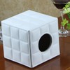 AIMALL Leather Square Tissue Box Holder with Waterproof Design, 5.31