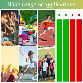 600 x Entrance Wristbands, Waterproof Event Bracelets, Festival Bracelets, 19 x 25 mm, Printable Secure Bands, Inlet Bands for Control and Safety, Events and Events, Red and Green