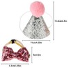 Qiilu Cute Pet Cat Dog Birthday Bowknot Party Costume Hat