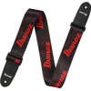 IBANEZ Strap Design Black, Red Ibanez Logos