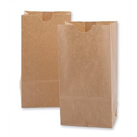 Extra Small Brown Kraft Paper Bags - 3 x 2 x 6", "Party Favors, Lunch Bags, Wedding Favors - 100 per Pack